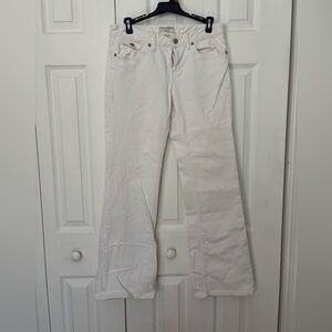 Banana Republic Women's White Boot Cut Jeans